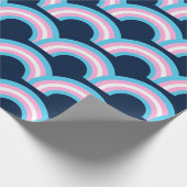 Transgender Rainbow Pride Flag Cadeaupapier (Hoek)