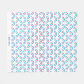 Transgender Rainbow Pride Flag gepersonaliseerd Fleece Deken (Voorkant (Horizontaal))