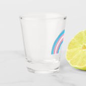 Transgender Rainbow Pride Flag Shot Glas (Links)