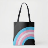 Transgender Rainbow Pride Flag Tote Bag (Voorkant)