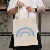 Transgender Rainbow Pride Flag Tote Bag