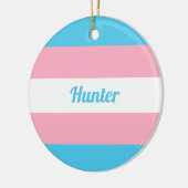 Transgender Rainbow Schattige Gepersonaliseerde Ke Keramisch Ornament (Links)