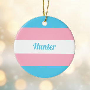 Transgender Rainbow Schattige Gepersonaliseerde Ke Keramisch Ornament