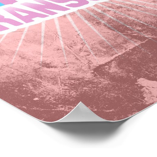 TRANSGENDER RAINBOW-VLAG POSTER (Hoek)