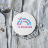 TRANSGENDER RAINBOW-VLAG RONDE BUTTON 4,0 CM (In situ)