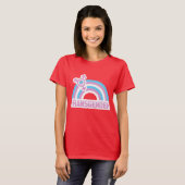 TRANSGENDER RAINBOW-VLAG T-SHIRT (Voorkant volledig)