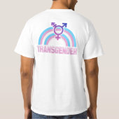 TRANSGENDER RAINBOW-VLAG T-SHIRT (Achterkant)