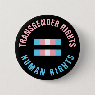 Transgender Rechten Gelijke Mensenrechten Button