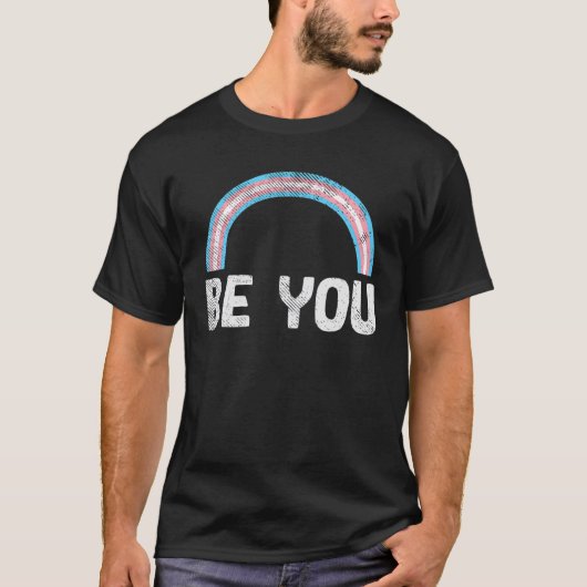 Transgender-regenboog je bent transpride transseks t-shirt (Voorkant)