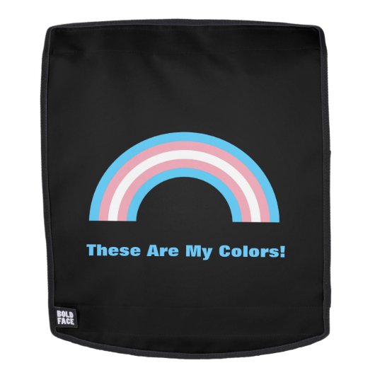 Transgender regenboog trots rugtassen (Verwijderbaar gezicht)