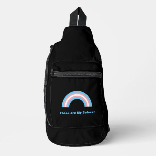 Transgender regenboog trots sling bag (Voorkant)