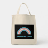 Transgender regenboog trots tote bag (Achterkant)