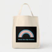 Transgender regenboog trots tote bag (Voorkant)