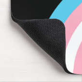 Transgender-regenboogbek Pride Flag gepersonalisee Muismat (Hoek)