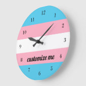 Transgender regenboogvlag Aangepast Grote Klok (Hoek)