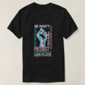 Transgender Resist LGBTQ Gay Trans Flag Pride Unit T-shirt (Design voorkant)