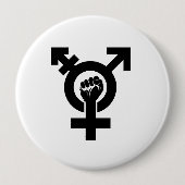 Transgender Resistance Symbol - - - Ronde Button 4,0 Cm (Voorkant)