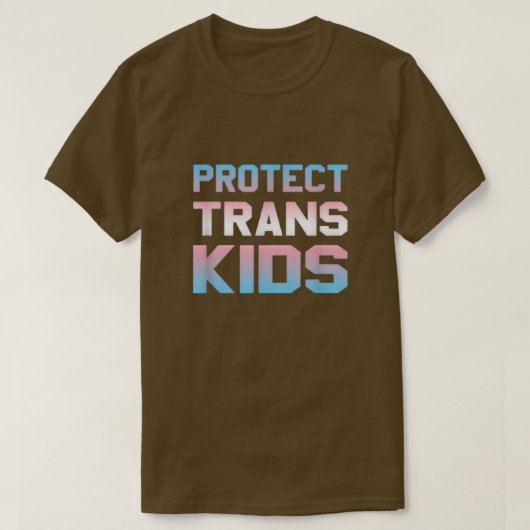 Transgender Rights Pride Protect TransKinder 5968 T-shirt (Design voorkant)