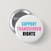 Transgender Rights Trans Pride & Ally ondersteunen Ronde Button 5,7 Cm (Voorkant /achterkant)