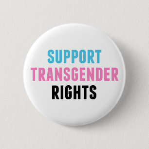 Transgender Rights Trans Pride & Ally ondersteunen Ronde Button 5,7 Cm