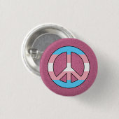 Transgender roze pride vredeknop ronde button 3,2 cm (Voorkant /achterkant)