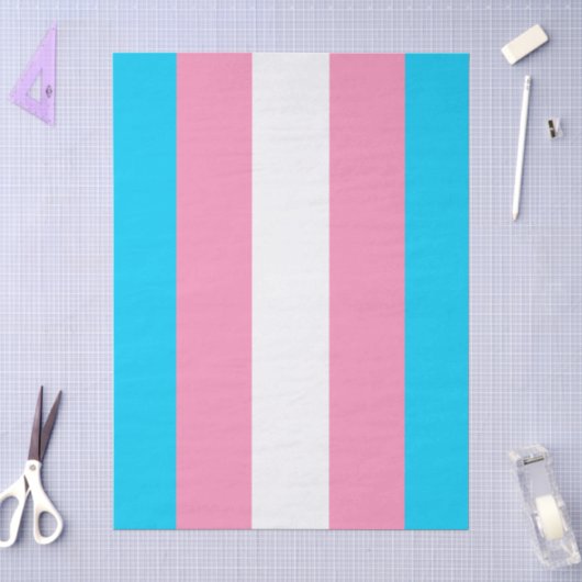 Transgender Strepen Vlag Verjaardag Tissuepapier (Craft)