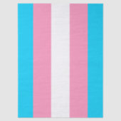 Transgender Strepen Vlag Verjaardag Tissuepapier (Voorkant)