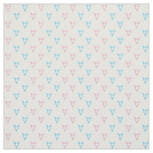 Transgender-symbool   Blauw en roze Stof
