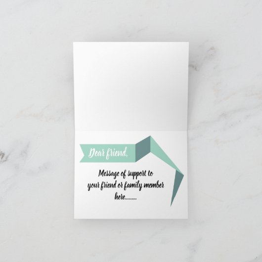 Transgender symbool wenskaart kaart (Binnen)