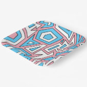 Transgender Trans Pride Modern Geometrisch Abstrac Papieren Bordje (Gebogen)