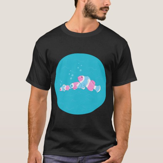 Transgender Trans Pride Vis T-shirt (Voorkant)