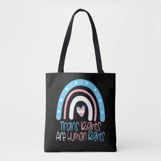 Transgender Trans Rights Ally Pride Month Gift Tote Bag (Voorkant)