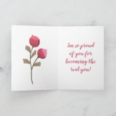 Transgender Transition Support Welcome Card Kaart (Binnen)