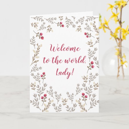 Transgender Transition Support Welcome Card Kaart (Gele Bloem)