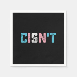 Transgender trots Cis is niet LGBTQ Trans vlag gra Servet