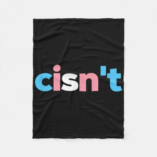 Transgender trots Cisnt - Lgbtq Trans Vlag - Grapp Fleece Deken (Voorkant)