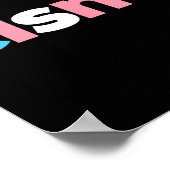 Transgender trots Cisnt - Lgbtq Trans vlag - Grapp Poster (Hoek)
