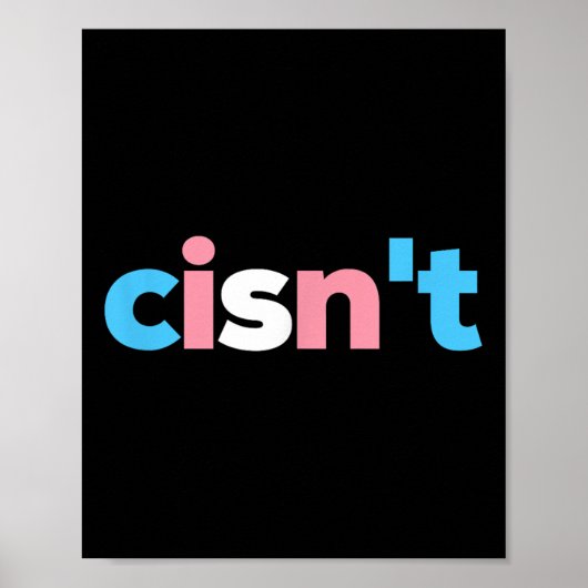 Transgender trots Cisnt - Lgbtq Trans vlag - Grapp Poster (Voorkant)