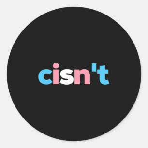 Transgender trots Cisnt - Lgbtq Trans Vlag - Grapp Ronde Sticker