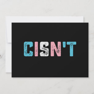 Transgender trots is niet LGBTQ Trans vlag grappig Kaart