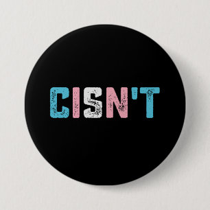 Transgender trots is niet LGBTQ Trans vlag grappig Ronde Button 7,6 Cm
