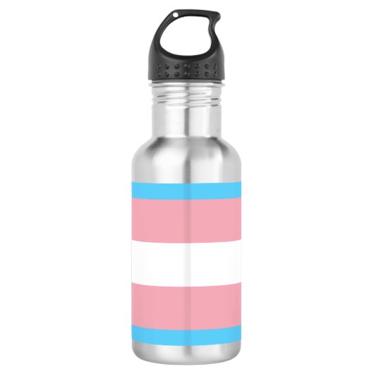 Transgender trots roestvrijstalen waterfles (Voorkant)