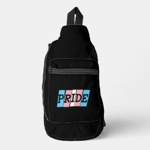 Transgender trots tekst sling bag