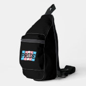 Transgender trots tekst sling bag (Rechterhoek)