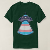 Transgender Ufo Trans Pride Space Pride Maand T-shirt (Design voorkant)