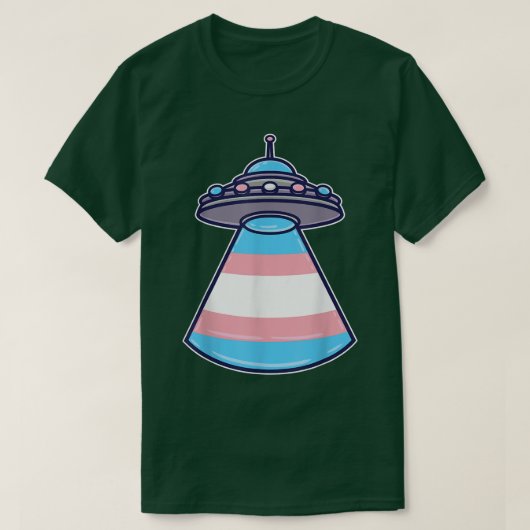 Transgender Ufo Trans Pride Space Pride Maand T-shirt (Design voorkant)