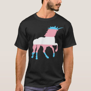 Transgender Unicorn Trans Flag Pride LGBTQ T-shirt