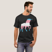 Transgender Unicorn Trans Flag Pride LGBTQ T-shirt (Voorkant volledig)