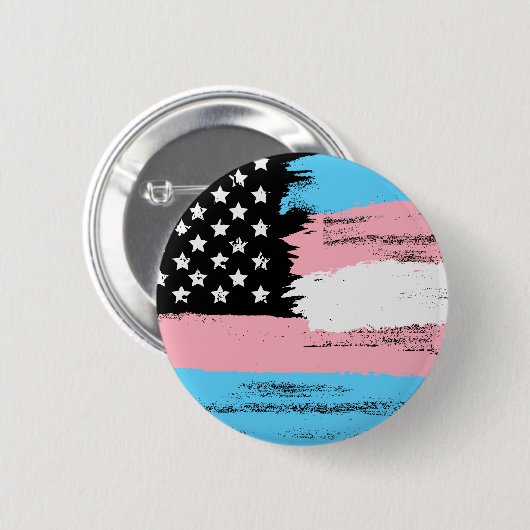 Transgender USA Flag | Button (Voorkant /achterkant)