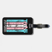 Transgender. Uw mening is niet nodig. Bagagelabel (Achterkant horizontaal)